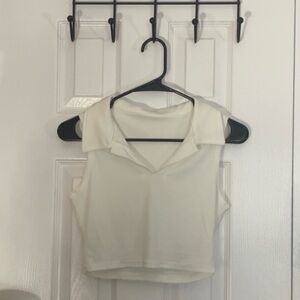 Elegant White Sleeveless Top